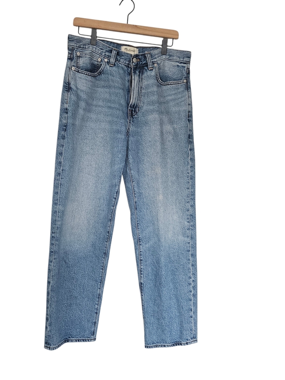 Madewell The 1991 Loose Men's Light Blue Straight-Leg Jeans Size W32/L30